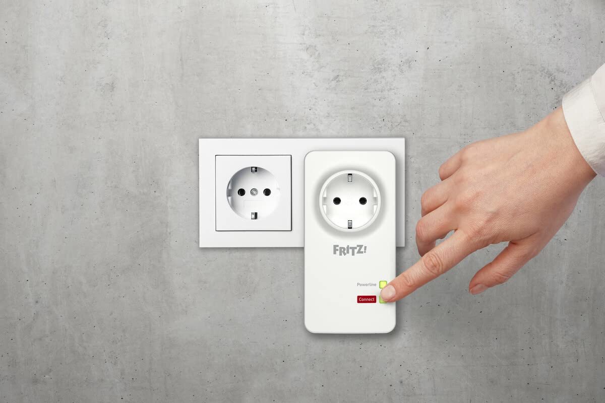 FRITZ!Powerline 1220 Set mit 1.200 MBit/s und 2x Gigabit-LAN je Adapter – Netzwerk über Stromleitung – Bild 6