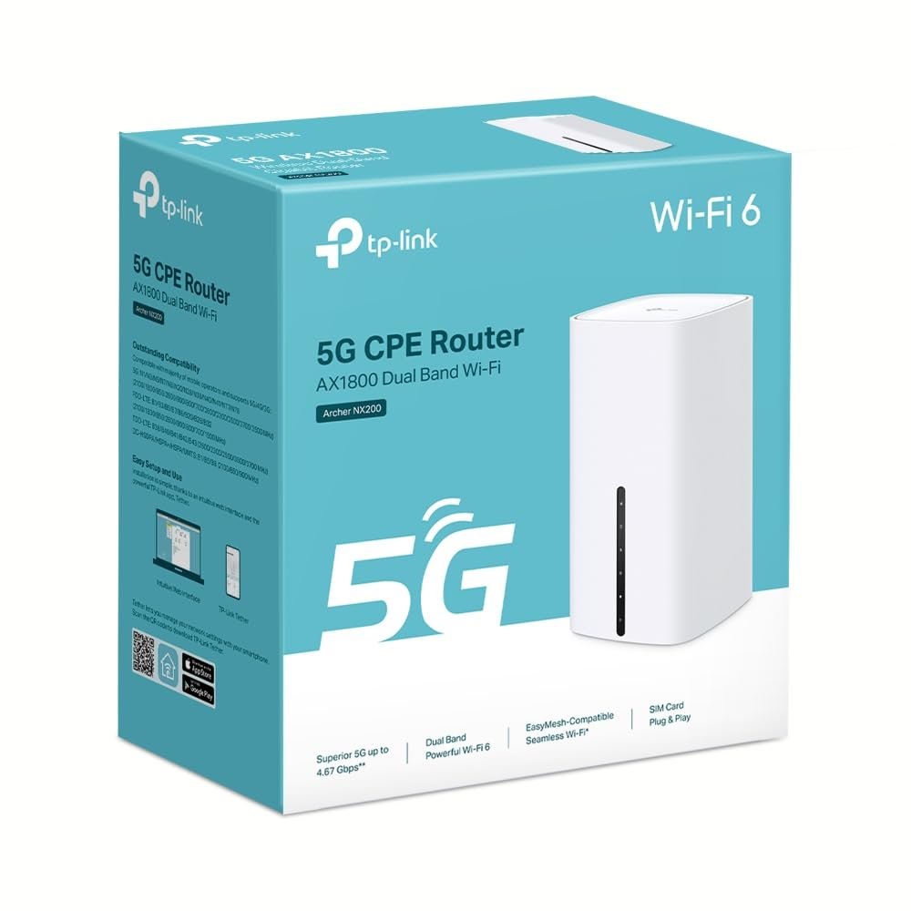 TP-Link Archer NX200 5G Router AX1800 WLAN 6 mit SIM-Karte, Dualband, 3 Gigabit-Ports, Plug-and-Play – Bild 8