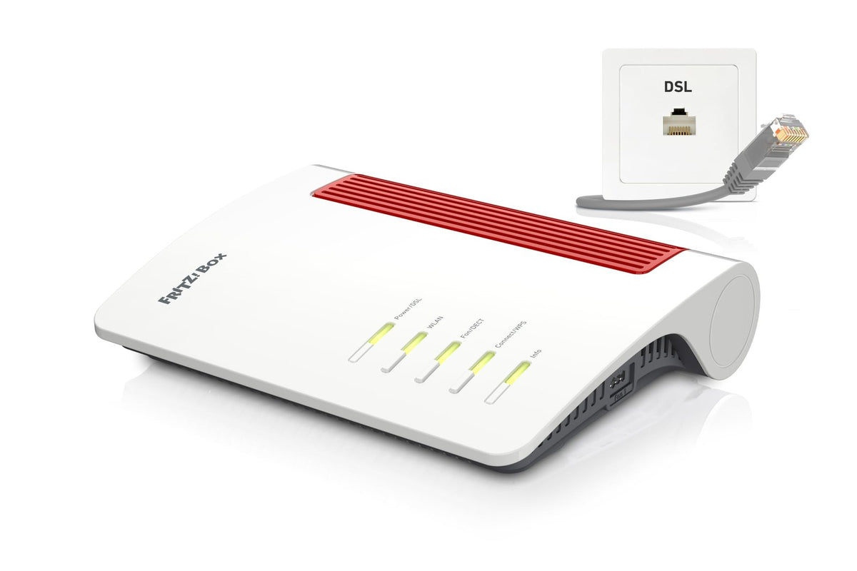 FRITZ!Box 7690 Wi-Fi 7 DSL-Router VDSL Supervectoring WLAN Mesh Zigbee DECT-Basis weiß
