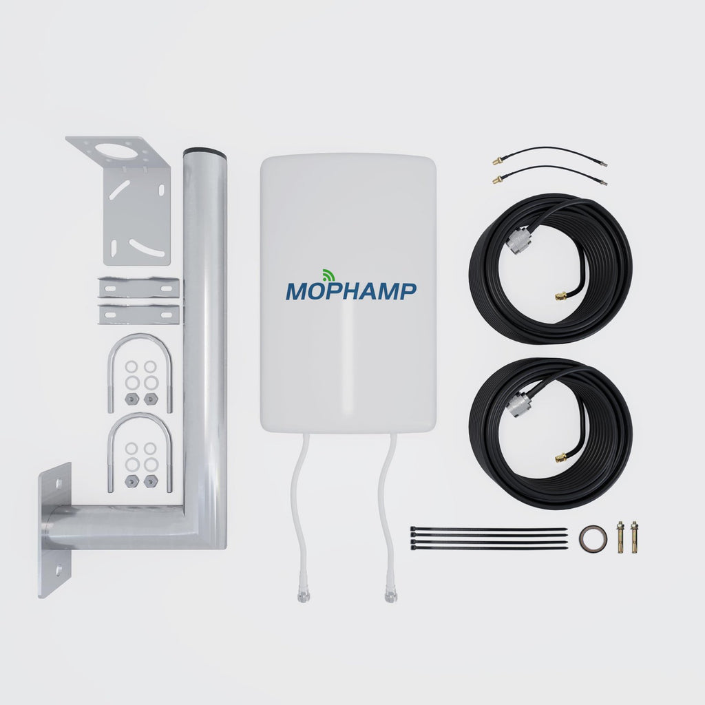 MOPHAMP MIMO LTE Antenne 4G 5G Außenantenne 698-3800MHz Dual-Polarisation 2x10m Kabel Router-kompatibel – Bild 7