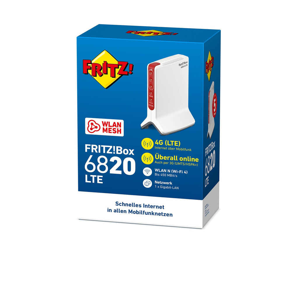 FRITZ!Box 6820 LTE Router – 4G/3G Mobilfunk, WLAN N 450 MBit/s, Gigabit-LAN, SIM Karte – Bild 9