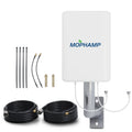 MOPHAMP MIMO LTE Antenne 4G 5G Außenantenne 698-3800MHz Dual-Polarisation 2x10m Kabel Router-kompatibel