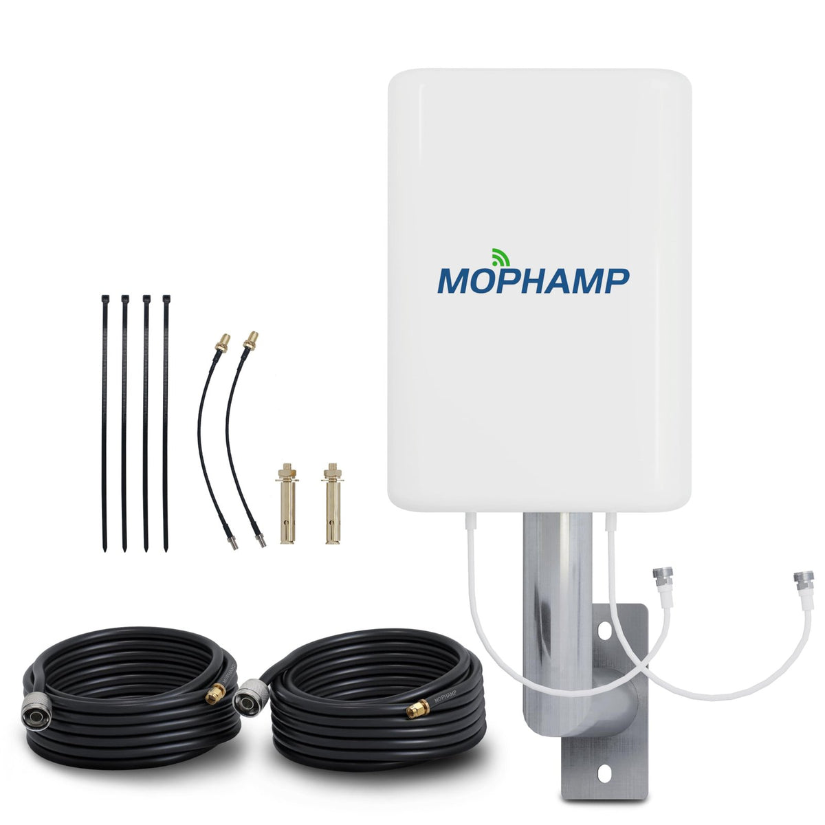 MOPHAMP MIMO LTE Antenne 4G 5G Außenantenne 698-3800MHz Dual-Polarisation 2x10m Kabel Router-kompatibel