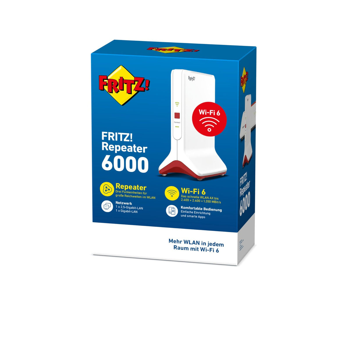 FRITZ!Repeater 6000 WiFi 6 Mesh Repeater mit Tri-Band WLAN AX bis 6000 MBit/s und Gigabit-LAN – Bild 3