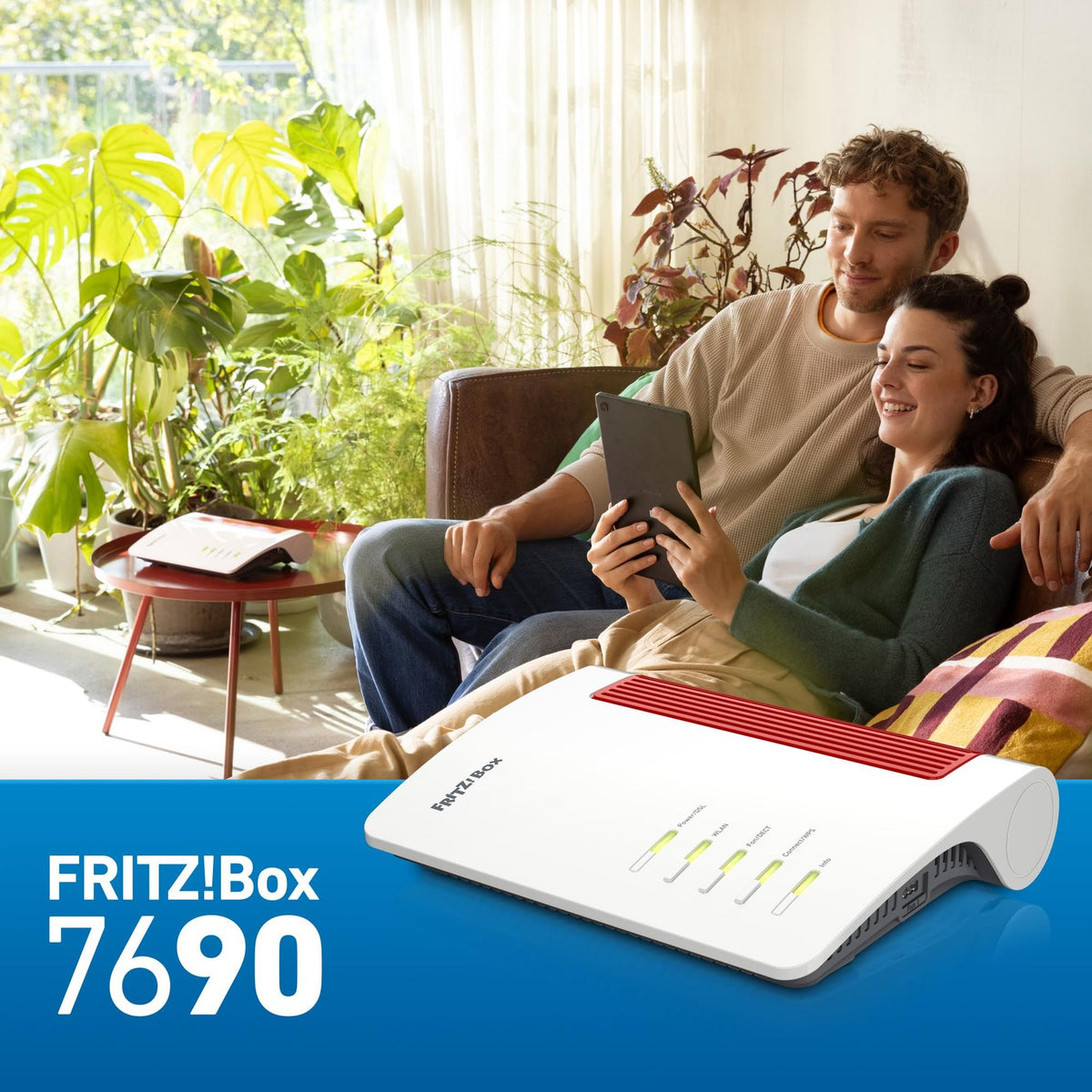 FRITZ!Box 7690 Wi-Fi 7 DSL-Router VDSL Supervectoring WLAN Mesh Zigbee DECT-Basis weiß – Bild 5