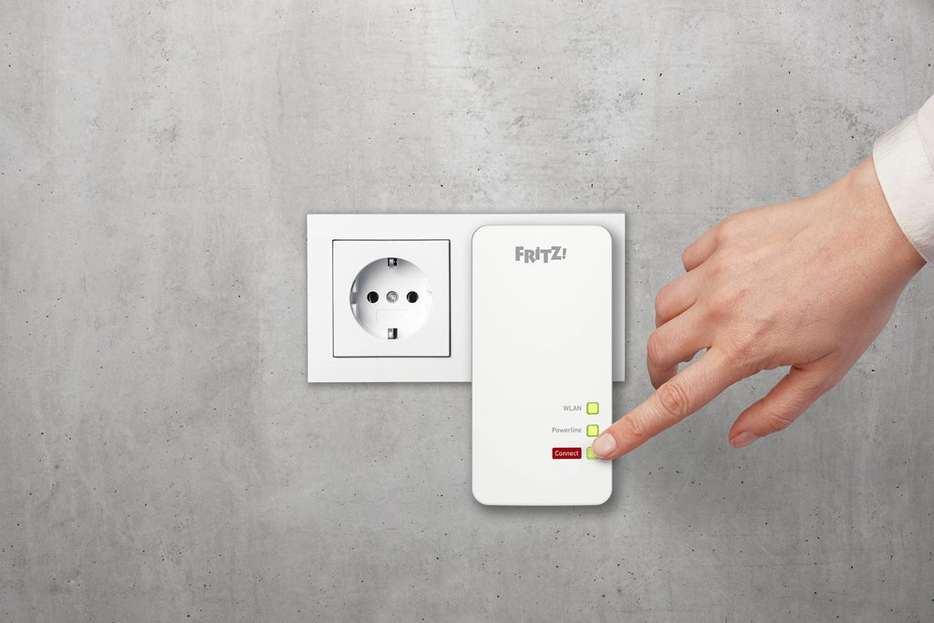 FRITZ!Powerline 1260/1220 WLAN Set – 1.200 MBit/s Heimnetz über Stromleitung, WLAN Mesh, Gigabit-LAN – Bild 8